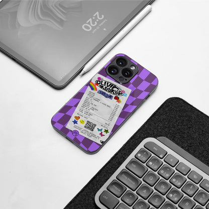 olivia rodrigo back phone cover | glass case for iphone 16 pro max
