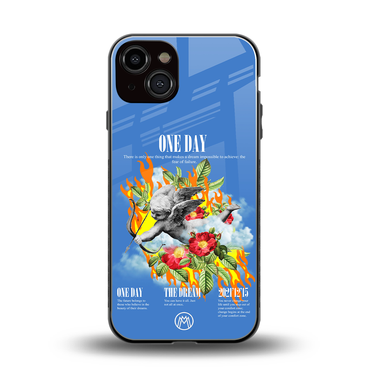 one day back phone cover | glass case for iphone 13