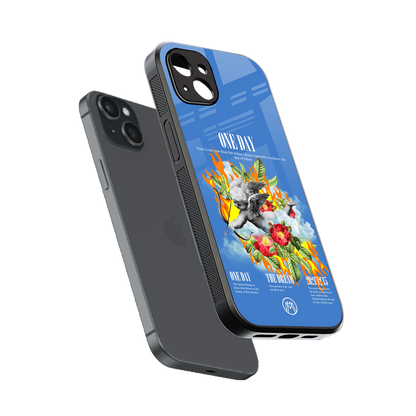 one day back phone cover | glass case for iphone 14 plus