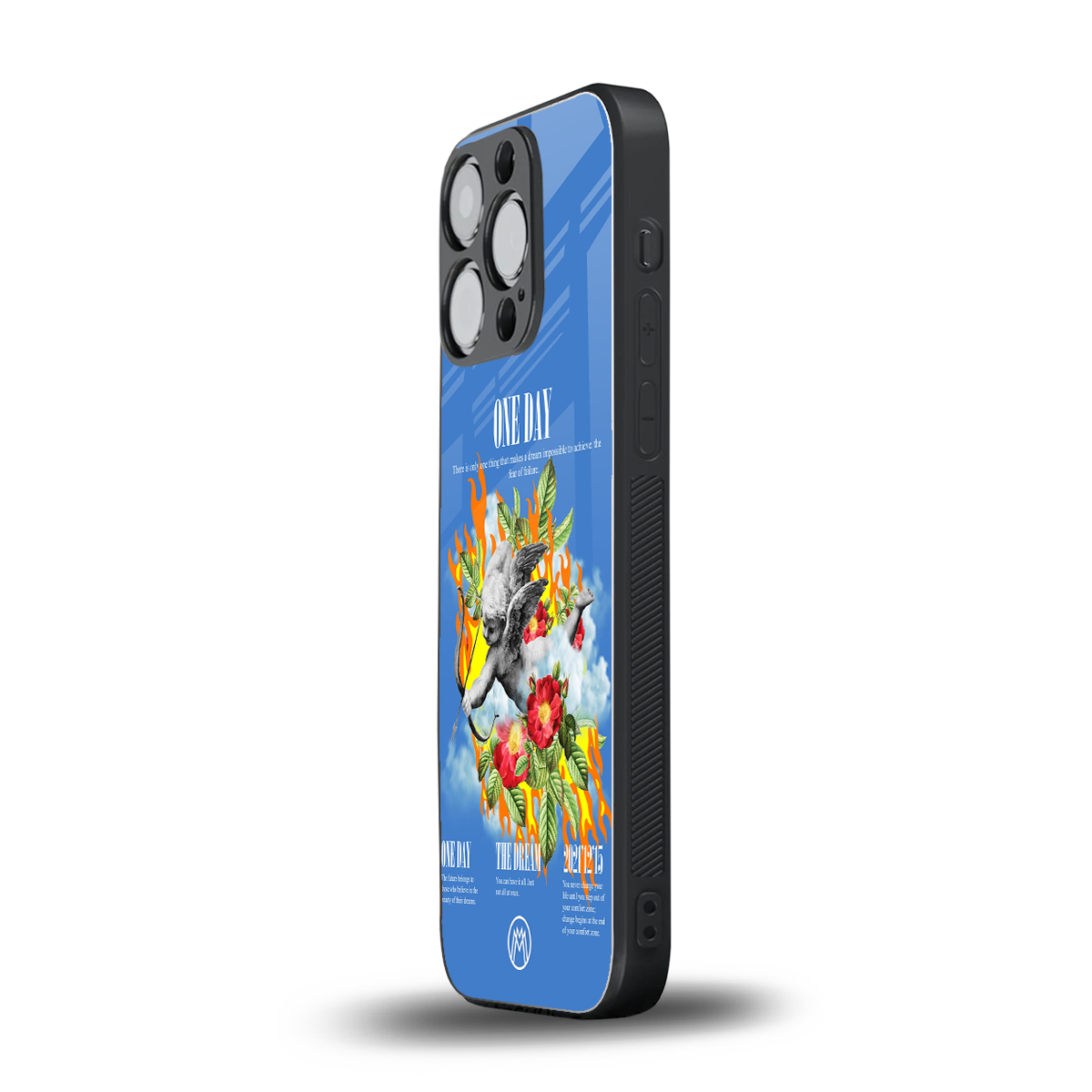 one day back phone cover | glass case for iphone 15 pro