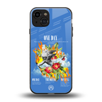 one day back phone cover | glass case for iphone 15