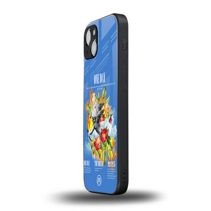 one day back phone cover | glass case for iphone 15
