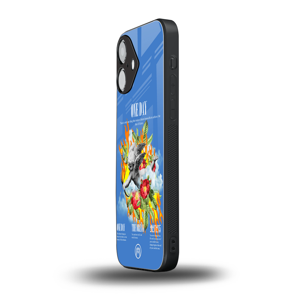one day back phone cover | glass case for iphone 16