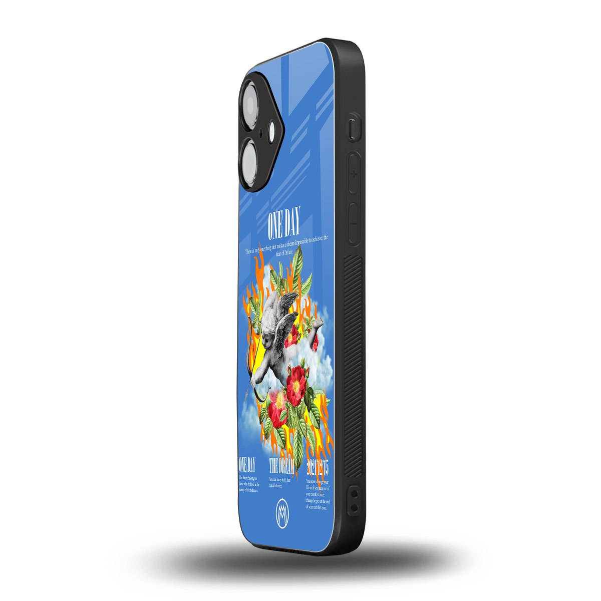 one day back phone cover | glass case for iphone 16
