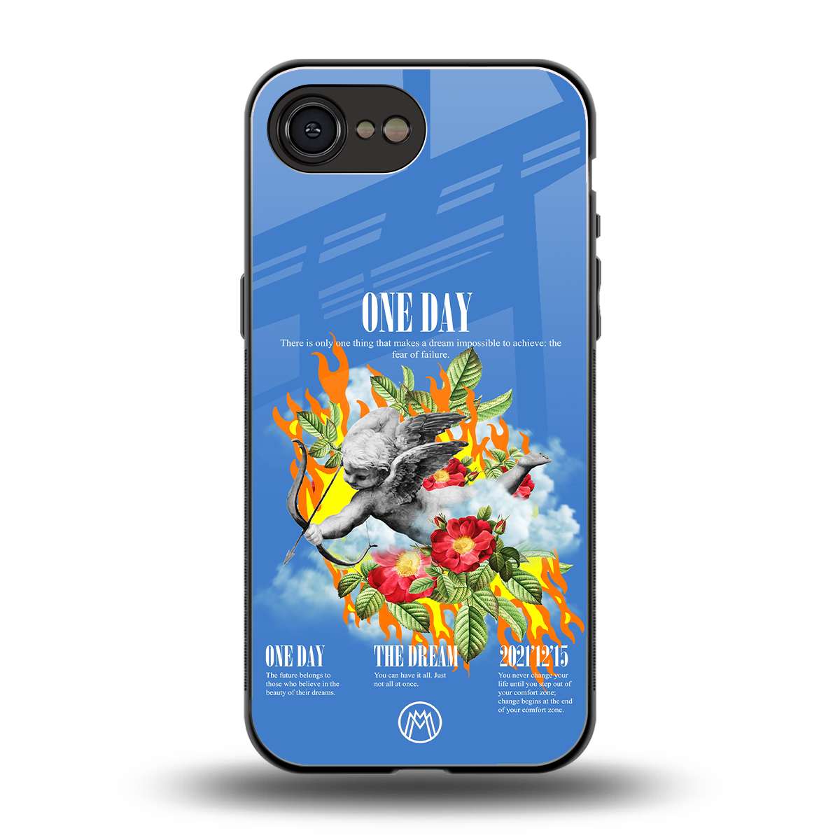 one day back phone cover | glass case for iphone 16e