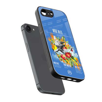 one day back phone cover | glass case for iphone 16e