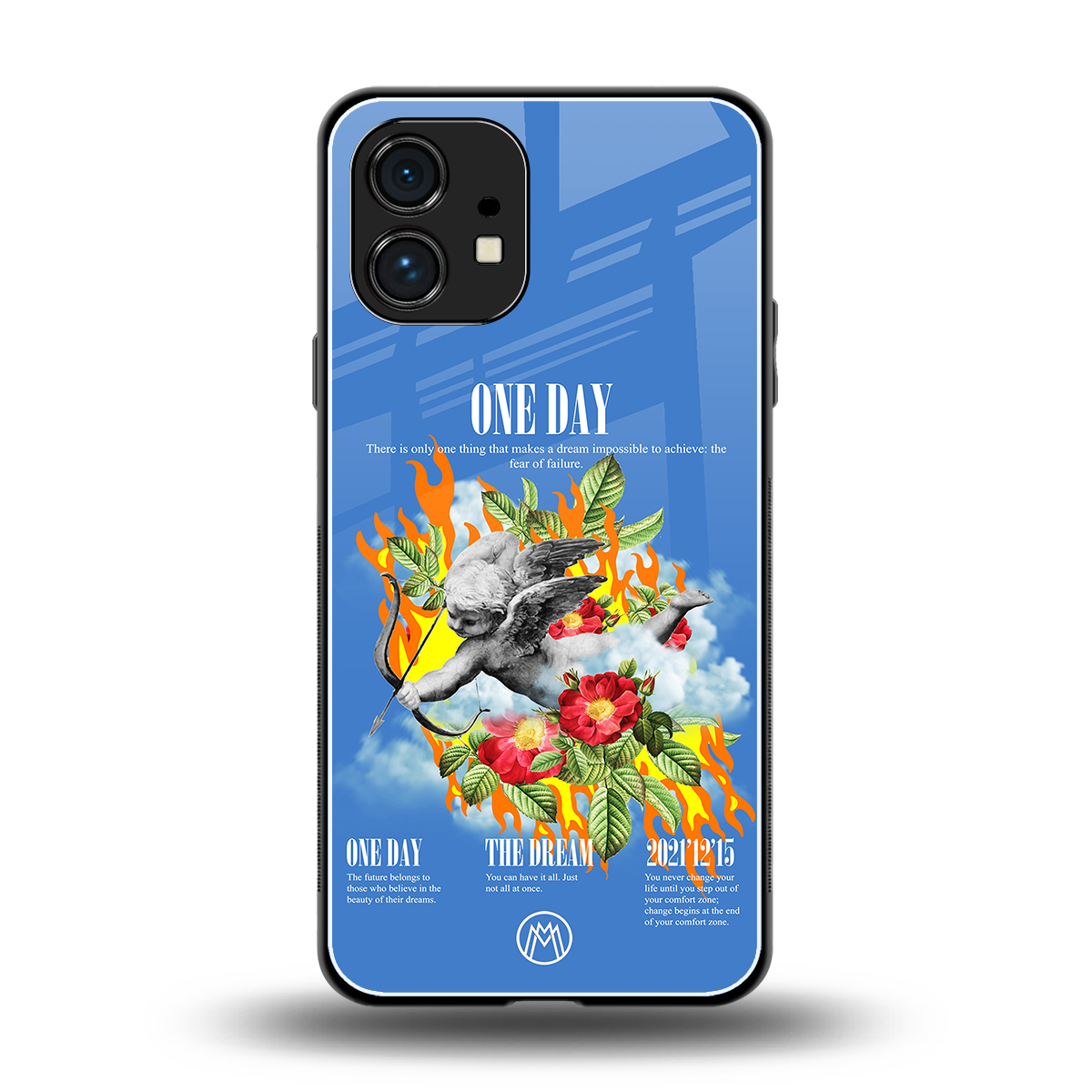 one day back phone cover | glass case for nothing phone 1