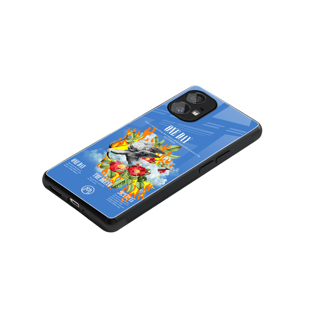 one day back phone cover | glass case for nothing phone 1
