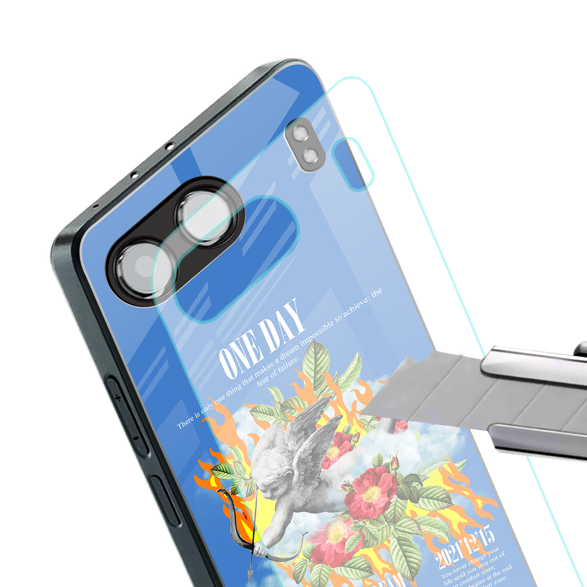 one day back phone cover | glass case for oneplus nord 4