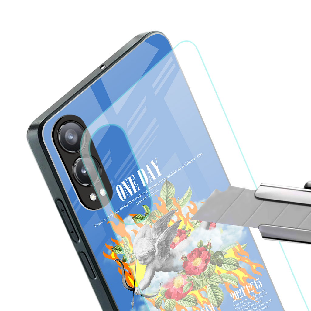 one day back phone cover | glass case for oneplus nord ce 4 lite