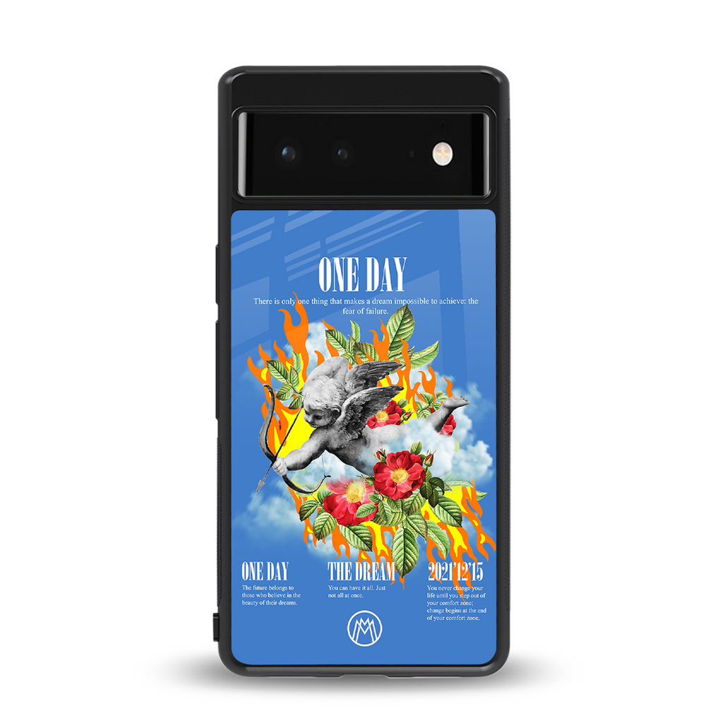 one day back phone cover | glass case for google pixel 6