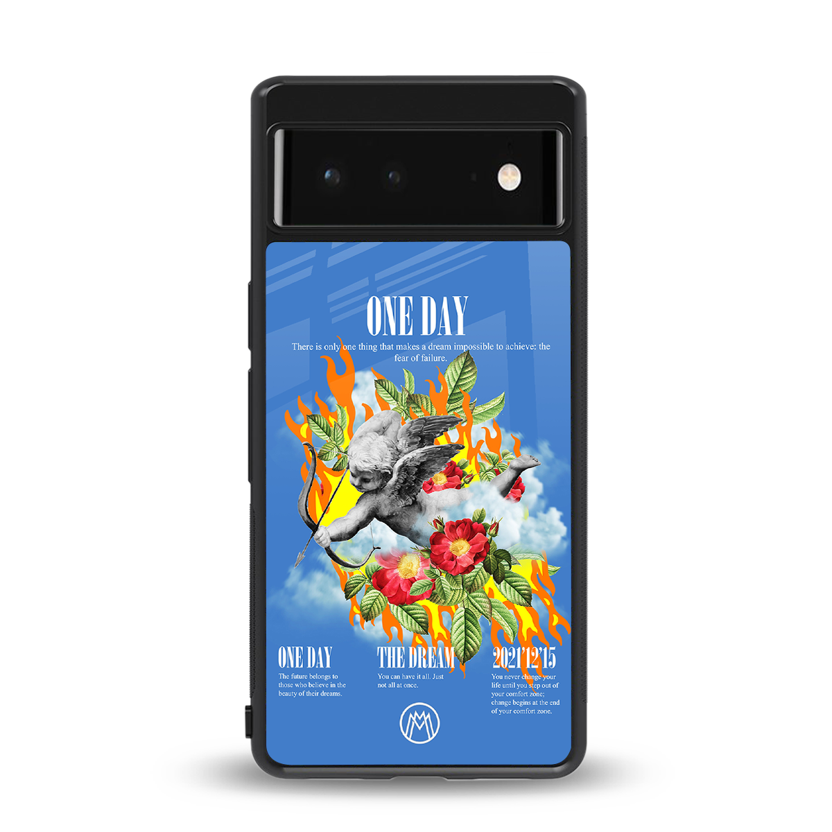 one day back phone cover | glass case for google pixel 6