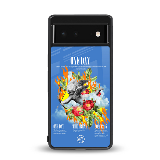 one day back phone cover | glass case for Google Pixel 6A