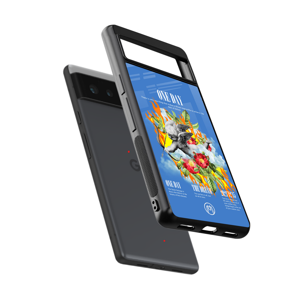 one day back phone cover | glass case for google pixel 6