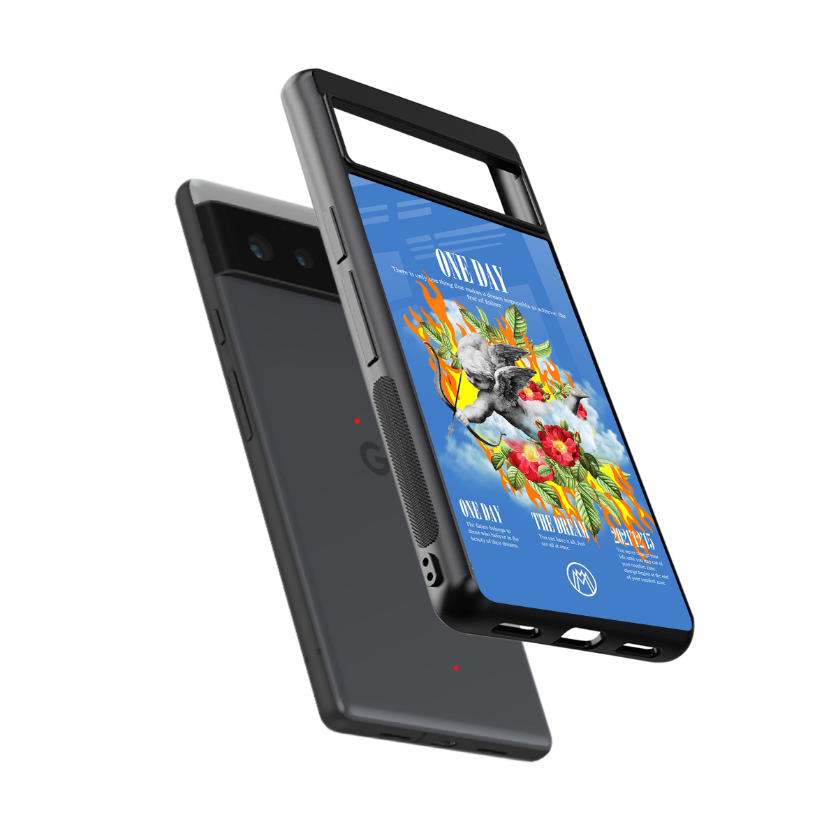 one day back phone cover | glass case for google pixel 6