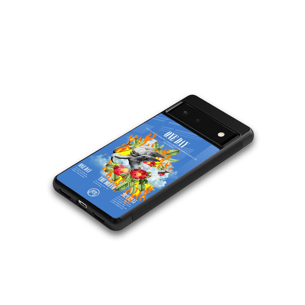 one day back phone cover | glass case for google pixel 6