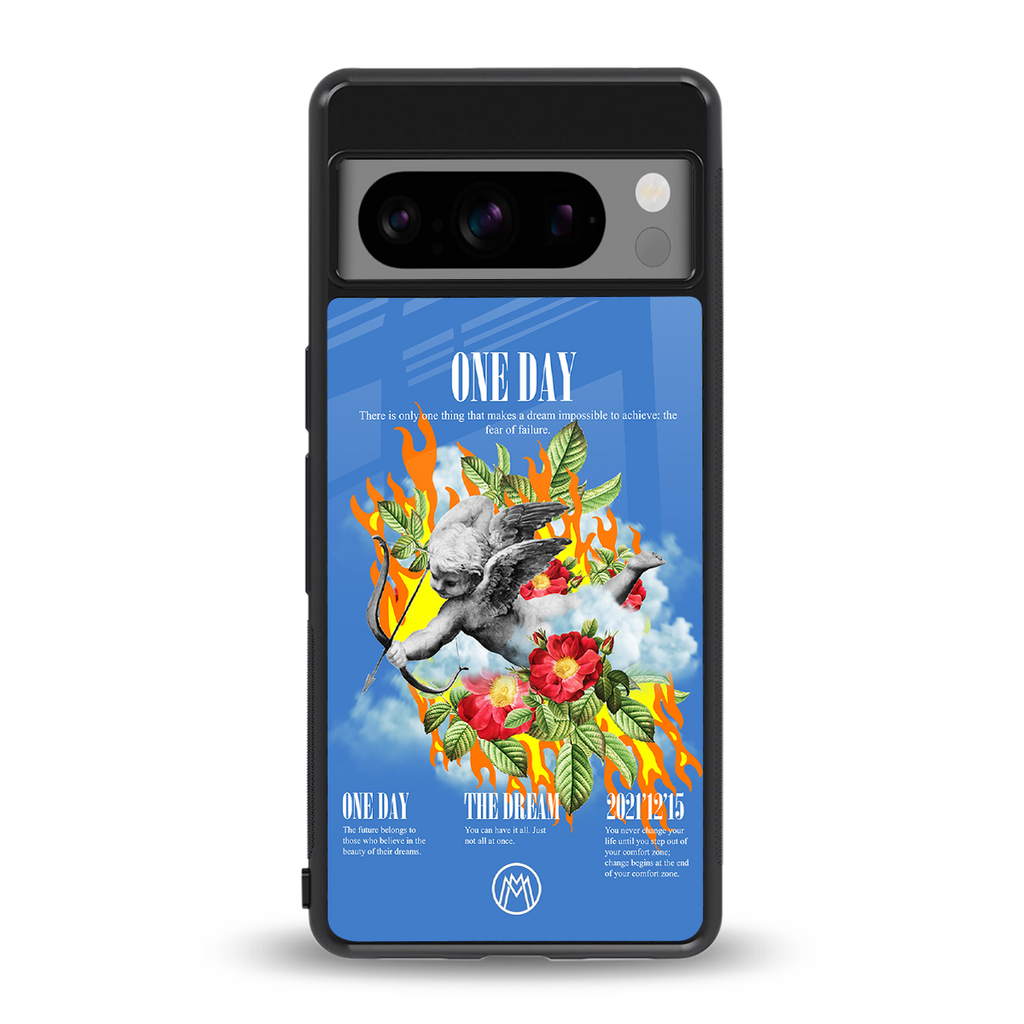 one day back phone cover | glass case for google pixel 8 pro