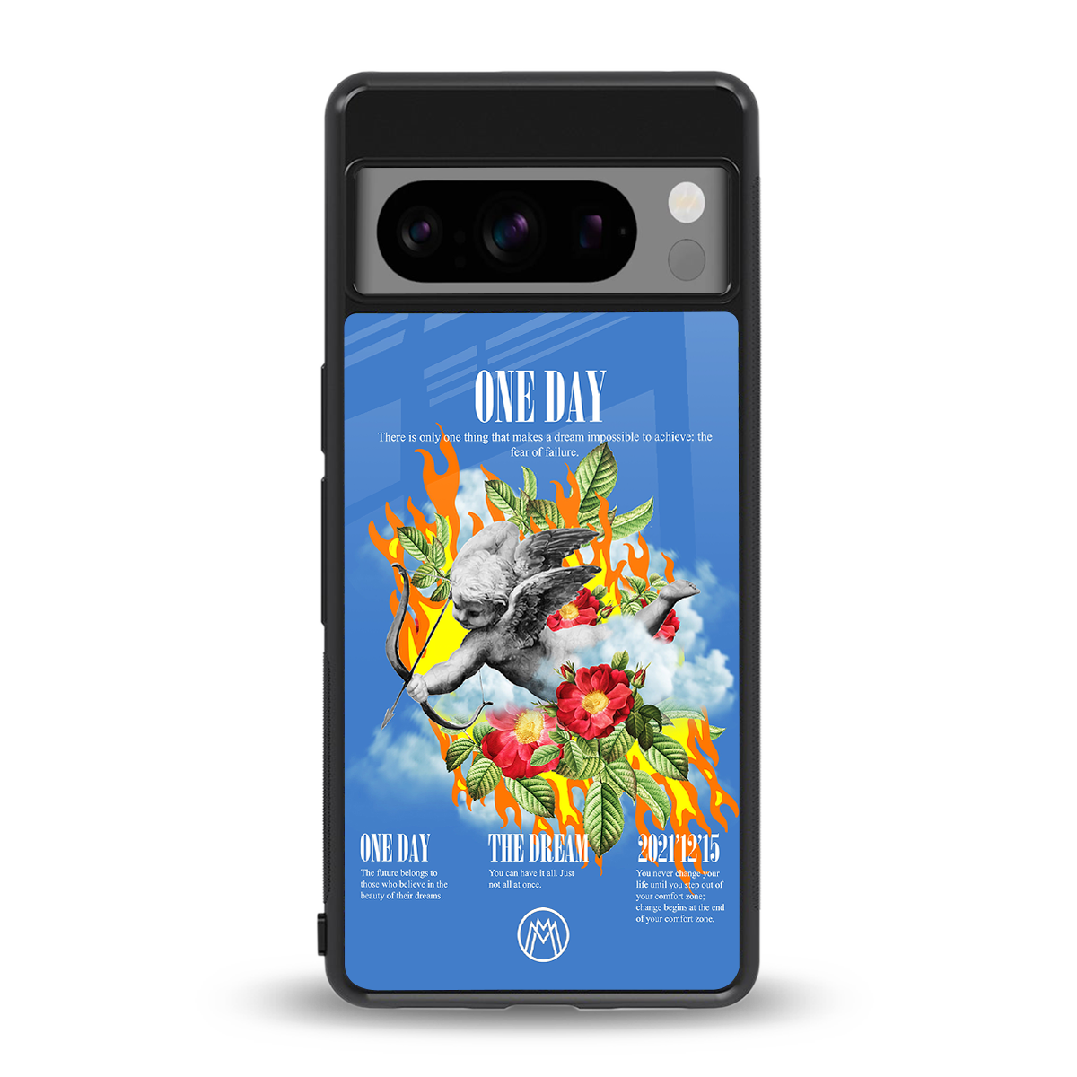 one day back phone cover | glass case for google pixel 8 pro