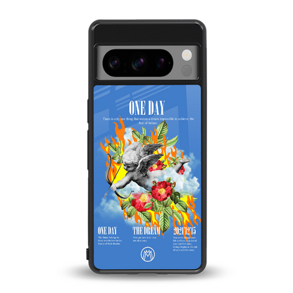 one day back phone cover | glass case for google pixel 8 pro