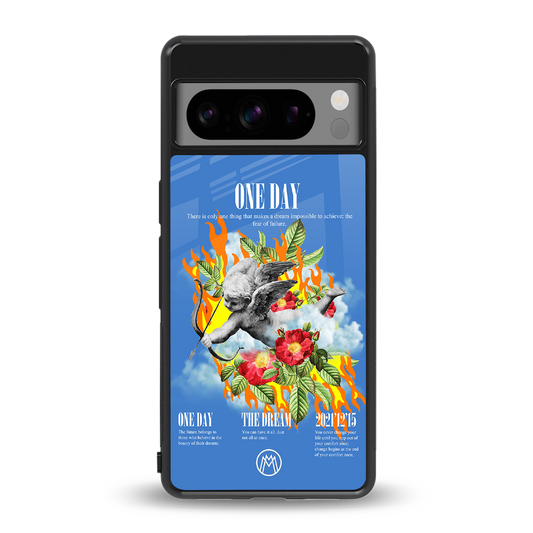 one day back phone cover | glass case for google pixel 8 pro