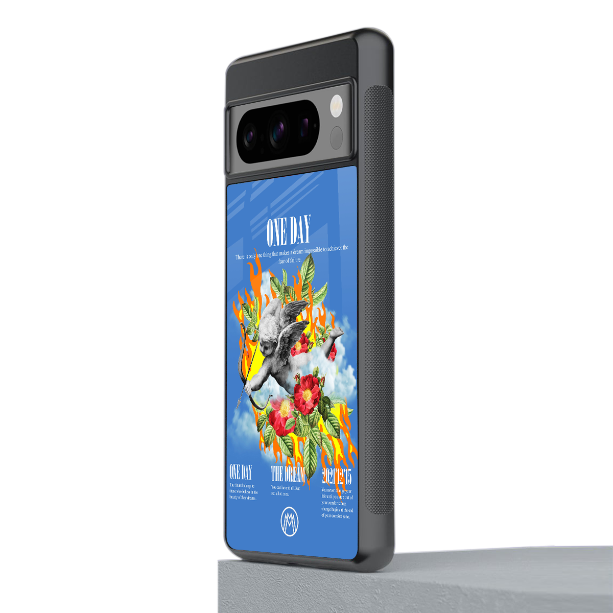 one day back phone cover | glass case for google pixel 8 pro