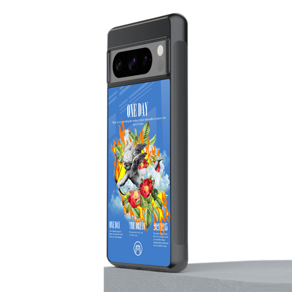 one day back phone cover | glass case for google pixel 8 pro