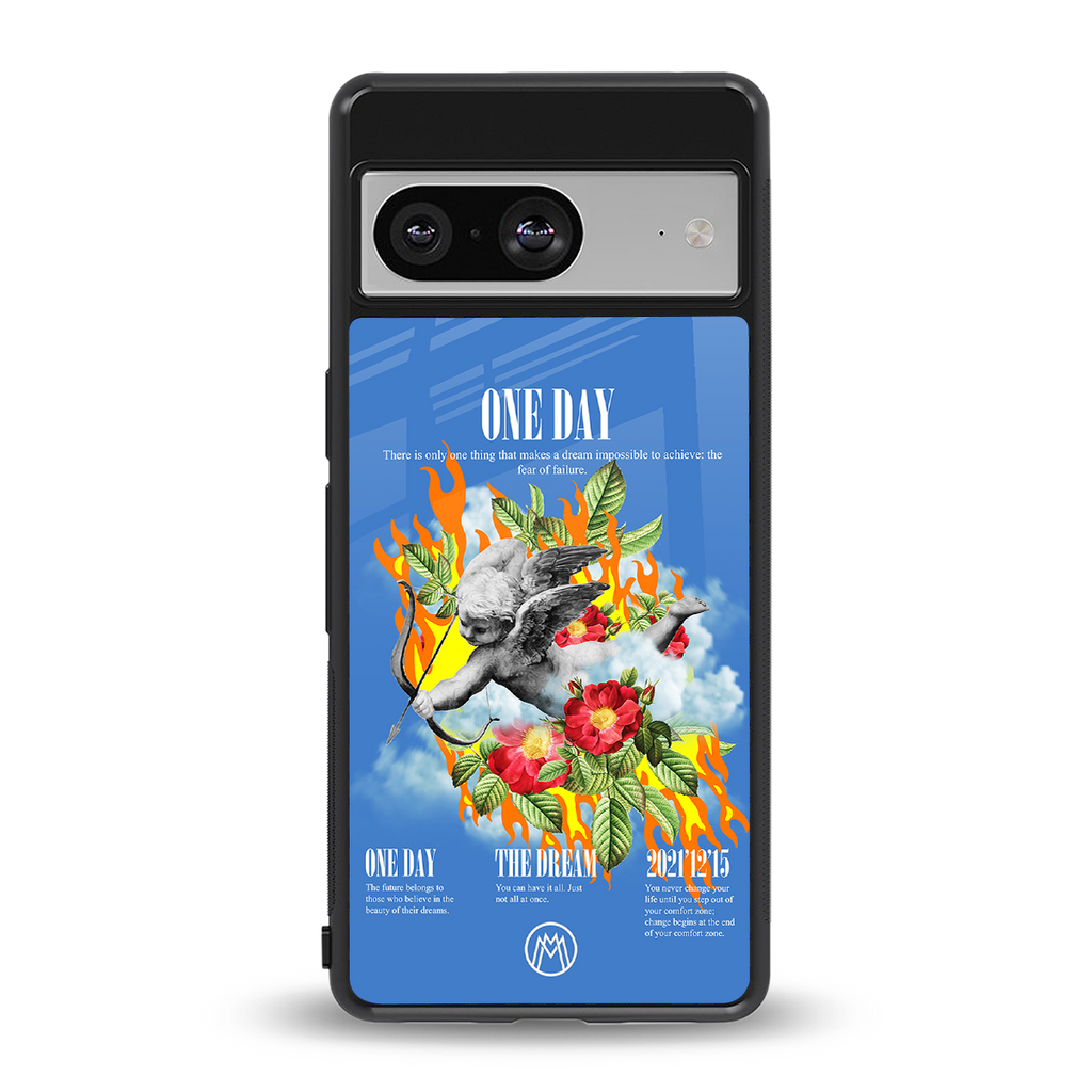 one day back phone cover | glass case for Google Pixel 8