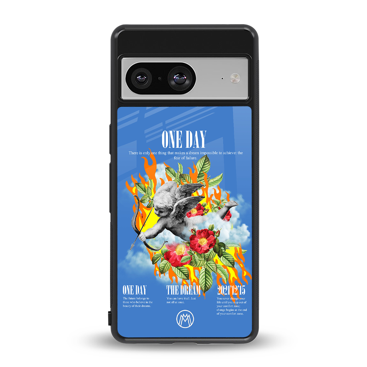 one day back phone cover | glass case for Google Pixel 8