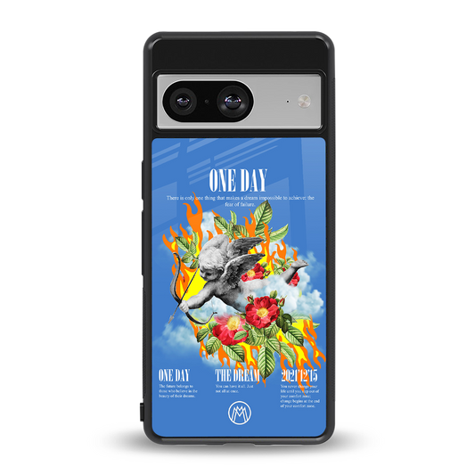 one day back phone cover | glass case for Google Pixel 8