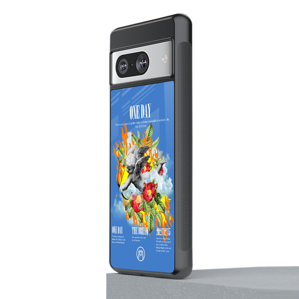 one day back phone cover | glass case for Google Pixel 8