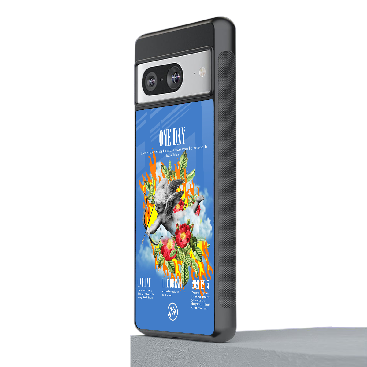 one day back phone cover | glass case for Google Pixel 8