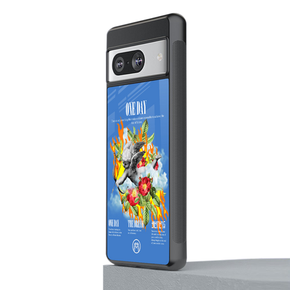 one day back phone cover | glass case for Google Pixel 8