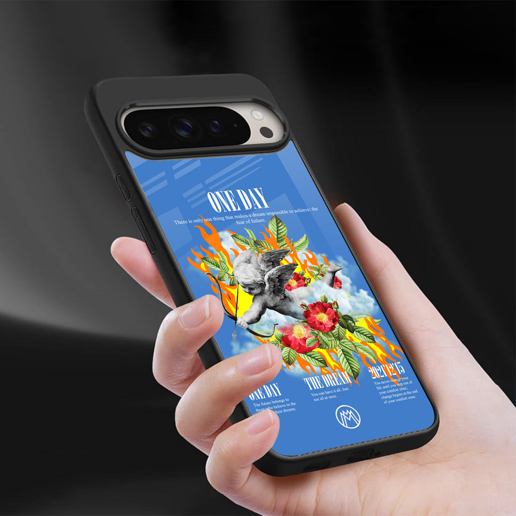 one day back phone cover | glass case for google pixel 9 pro