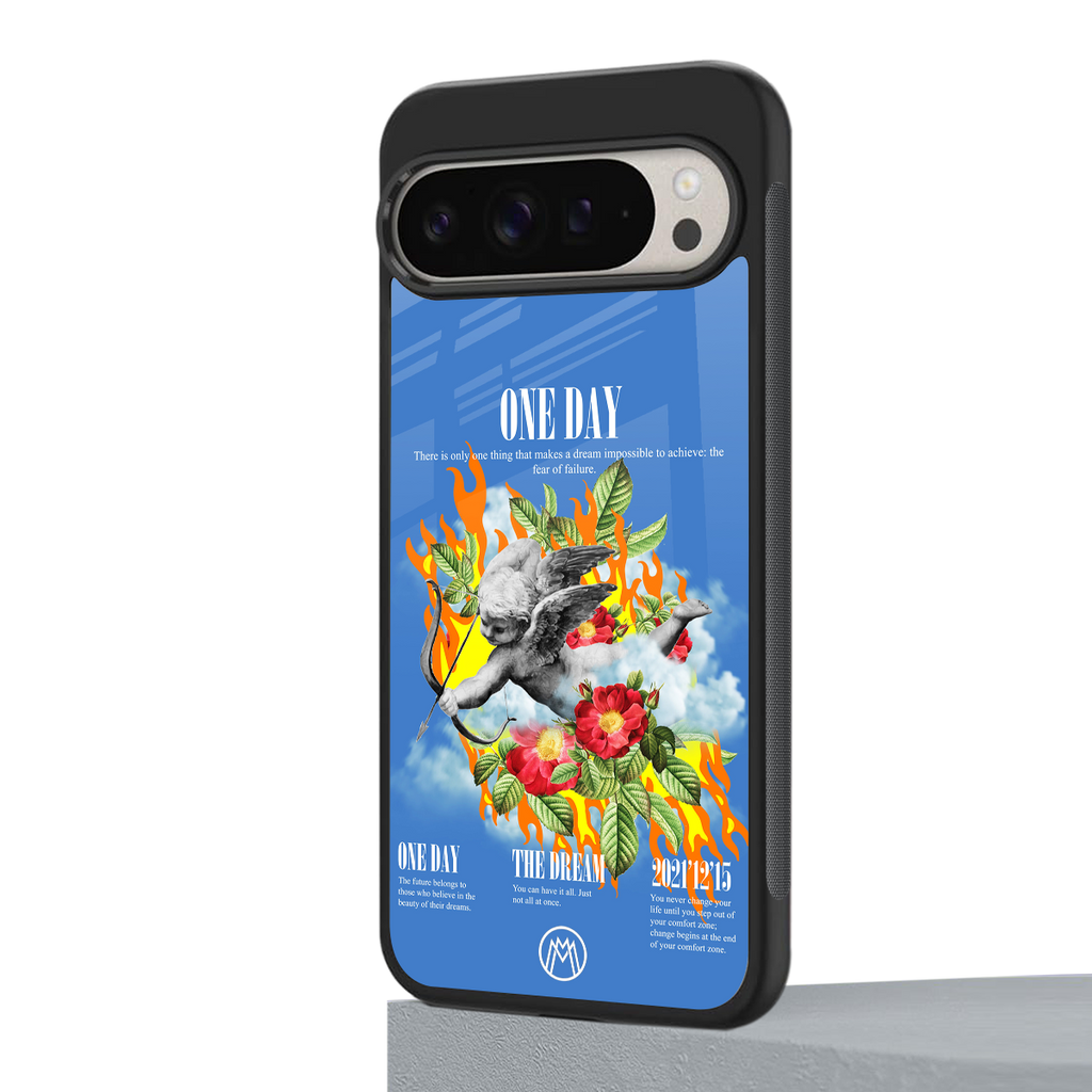 one day back phone cover | glass case for google pixel 9 pro