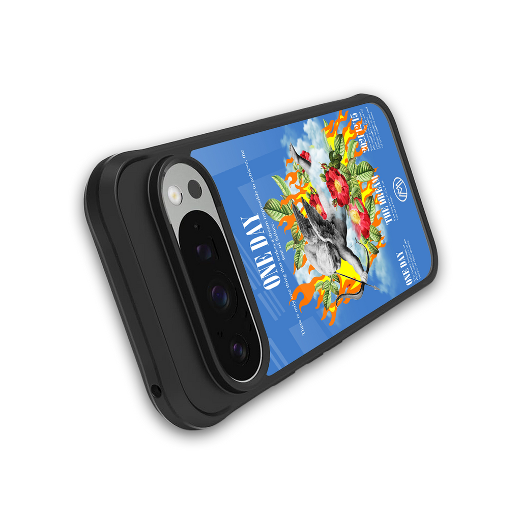 one day back phone cover | glass case for google pixel 9 pro xl