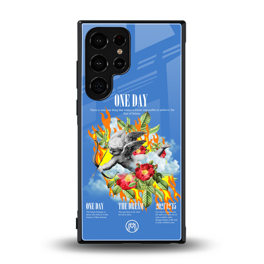 one day back phone cover | glass case for samsung galaxy s23 ultra