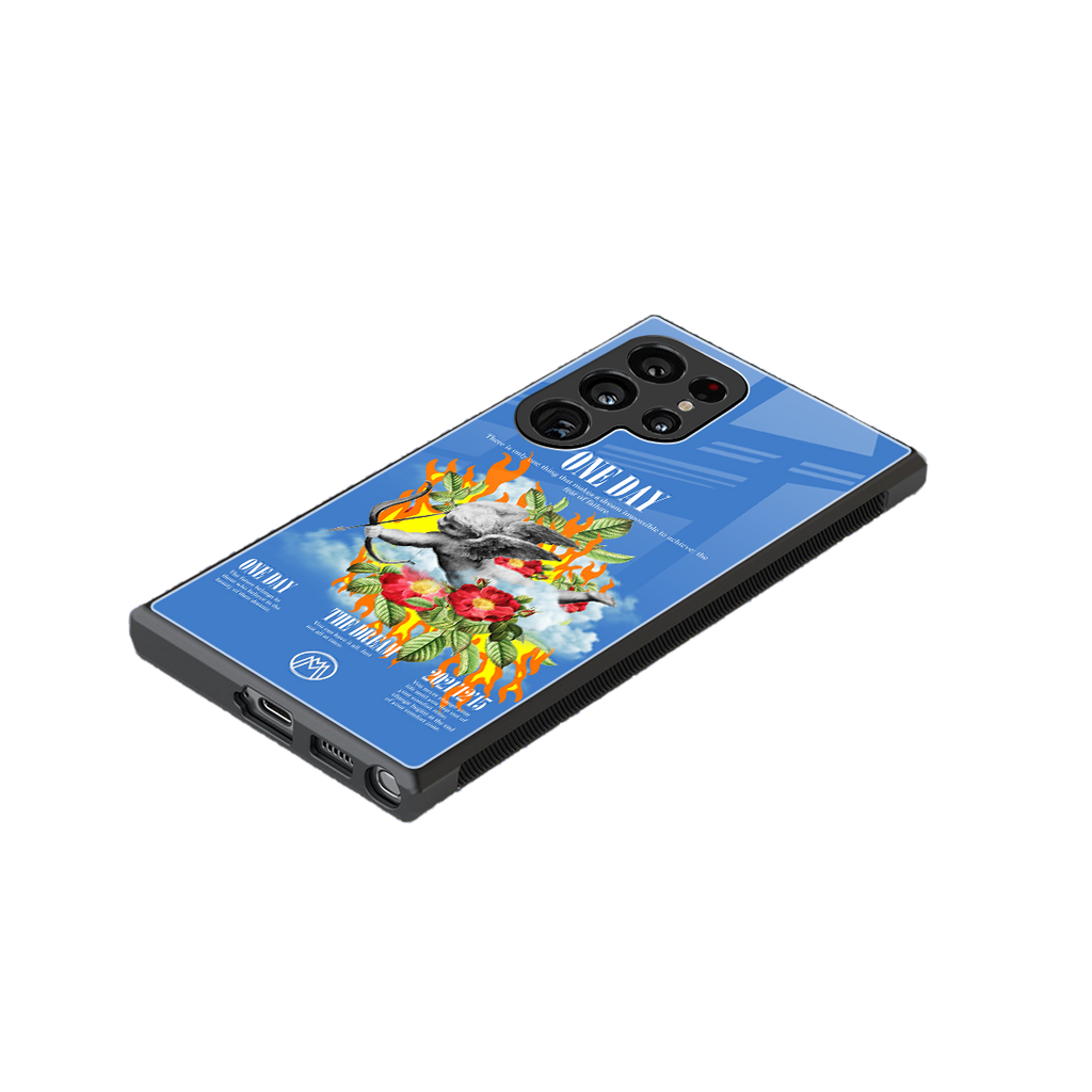 one day back phone cover | glass case for samsung galaxy s23 ultra