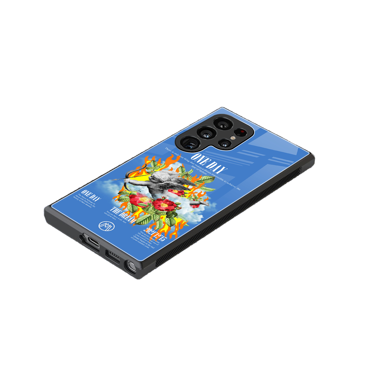 one day back phone cover | glass case for samsung galaxy s23 ultra