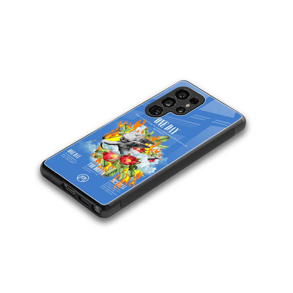 one day back phone cover | glass case for samsung galaxy s25 ultra