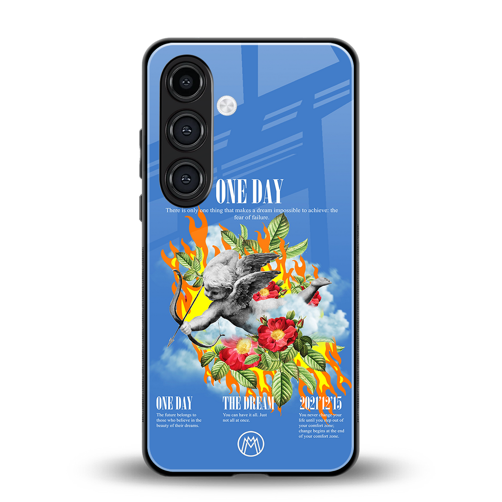 one day back phone cover | glass case for samsung galaxy s25