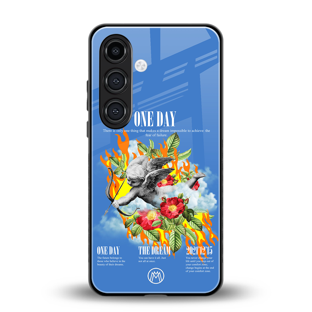 one day back phone cover | glass case for samsung galaxy s23 plus