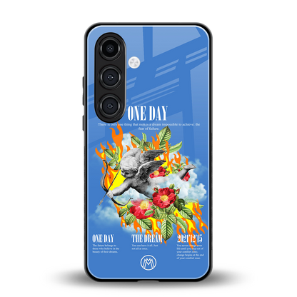 one day back phone cover | glass case for samsung galaxy s23 plus