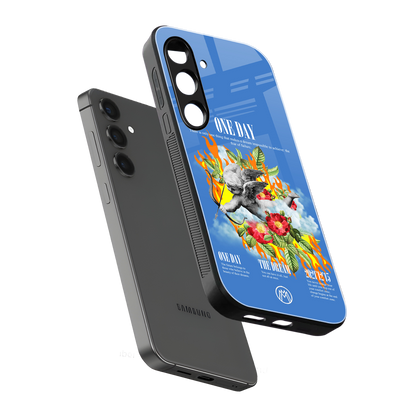 one day back phone cover | glass case for samsung galaxy s25 plus