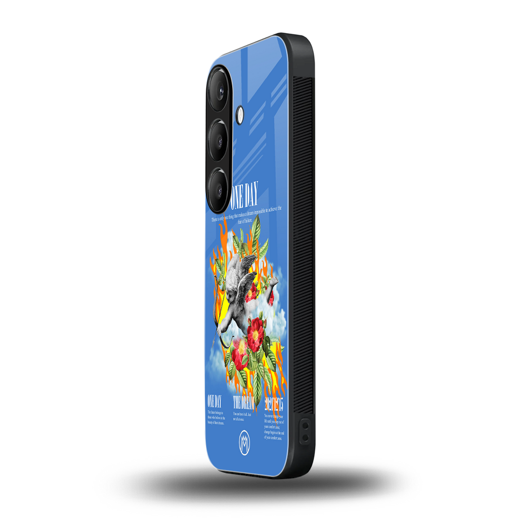 one day back phone cover | glass case for samsung galaxy s23 plus