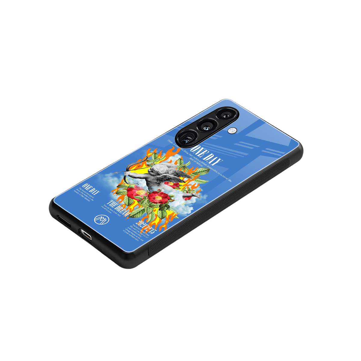 one day back phone cover | glass case for samsung galaxy s24 plus