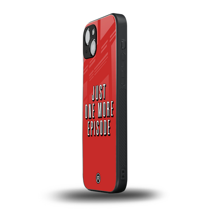 one more episode netflix back phone cover | glass case for iphone 15