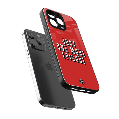 one more episode netflix back phone cover | glass case for iphone 15 pro