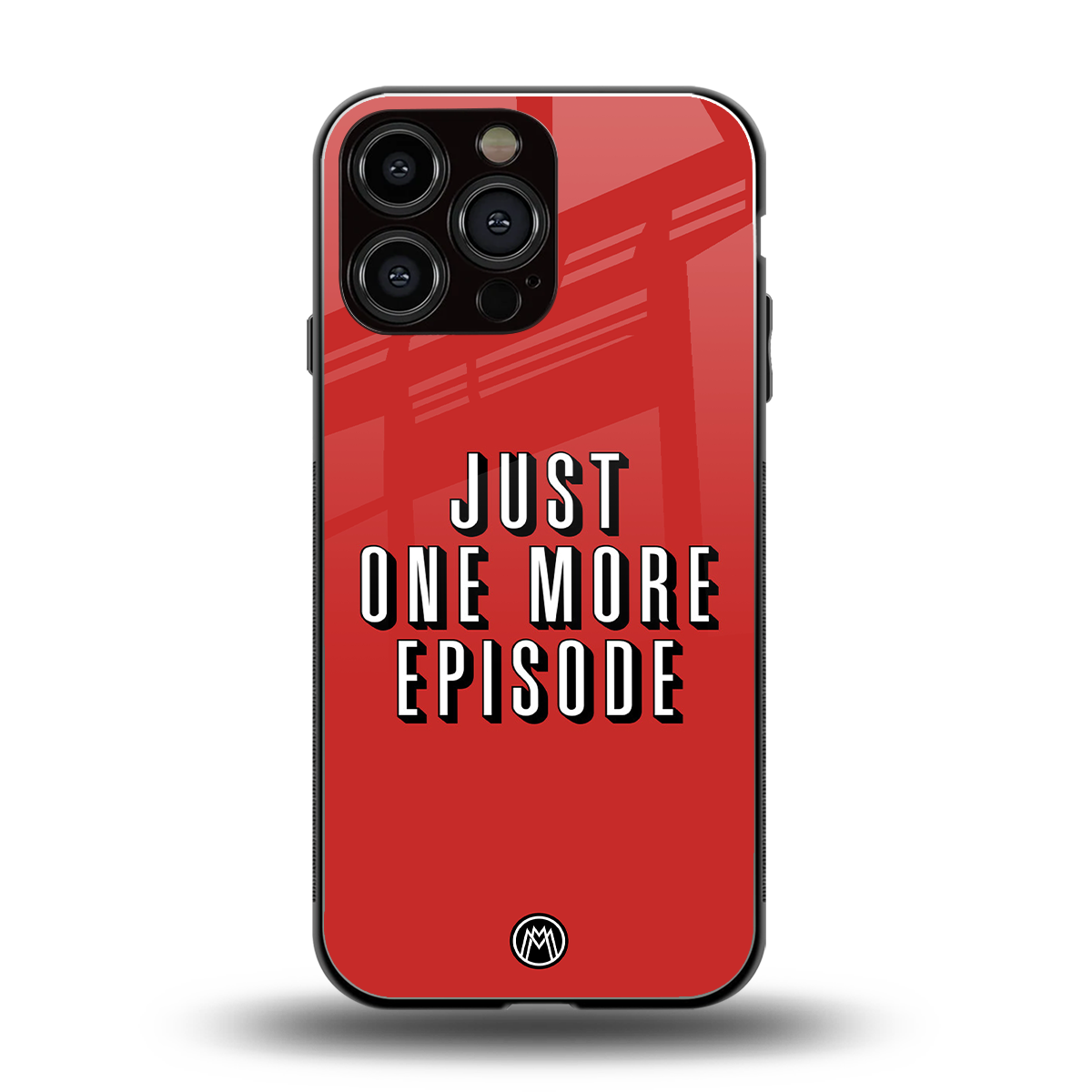one more episode netflix back phone cover | glass case for iphone 16 pro max