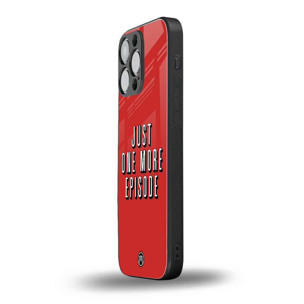 one more episode netflix back phone cover | glass case for iphone 16 pro max