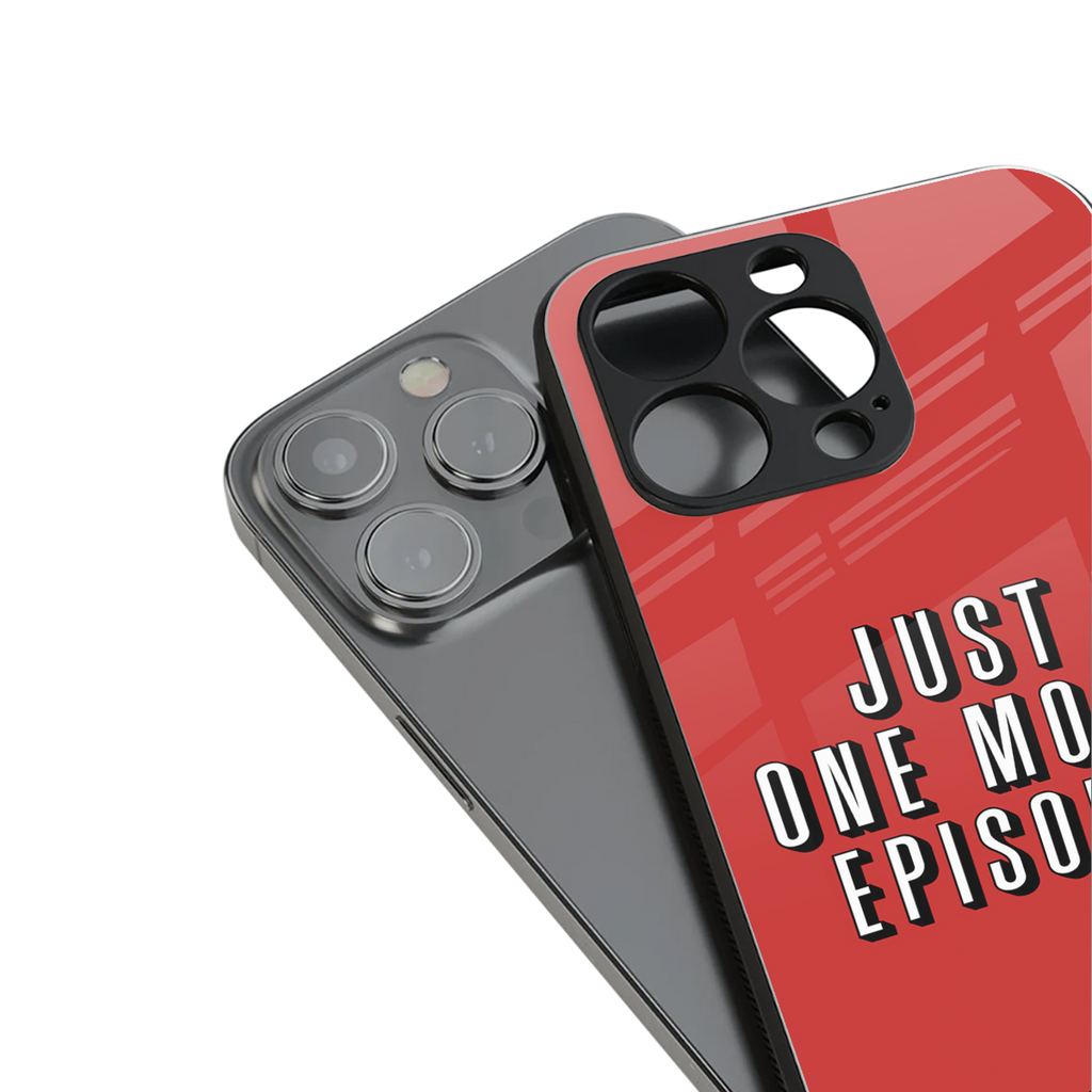 one more episode netflix back phone cover | glass case for iphone 14 plus
